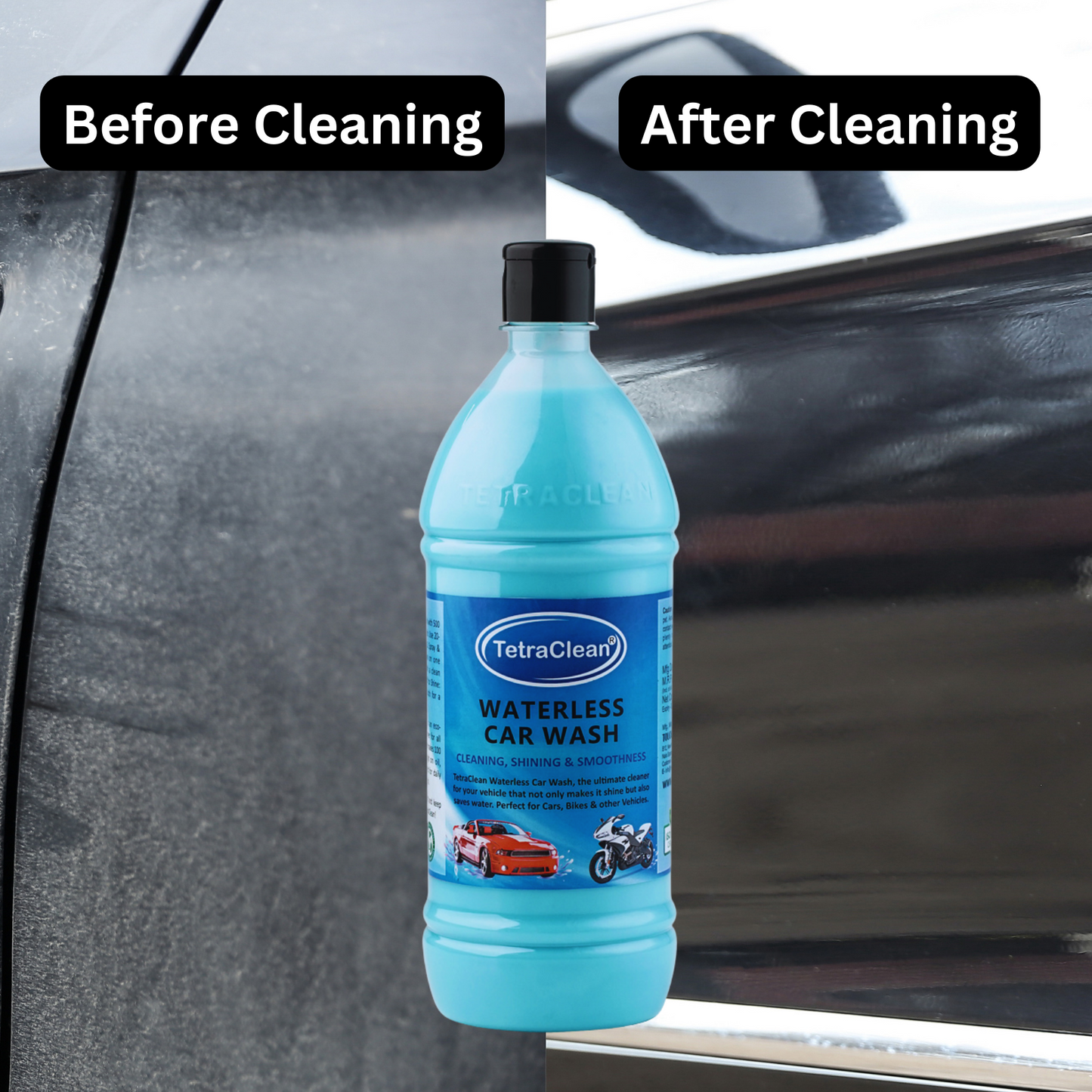 TetraClean Waterless Car Wash – Instant Shine 1,Ltr