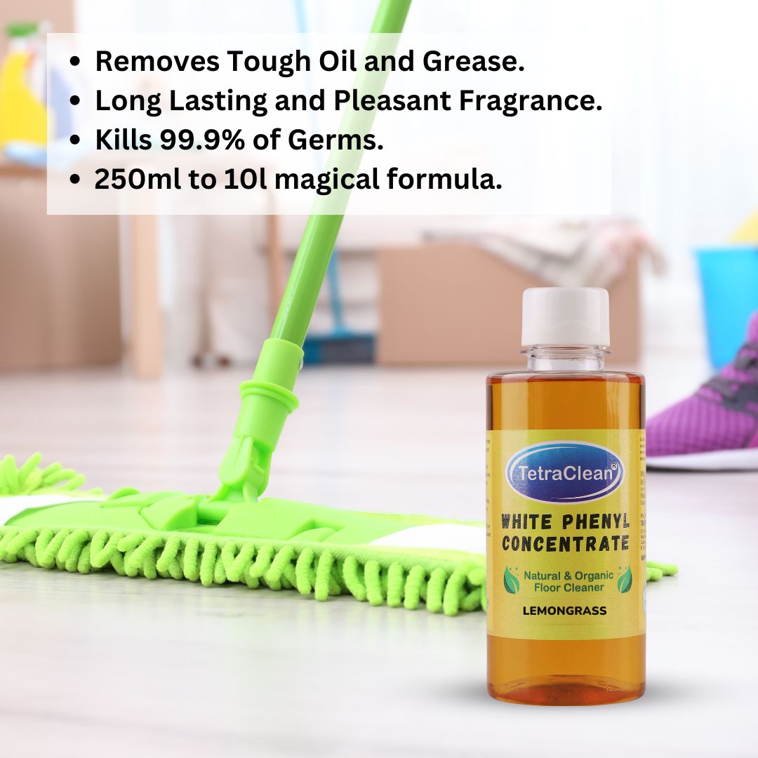 TetraClean White Phenyl Concentrate (250ml) Jasmine Fragrance