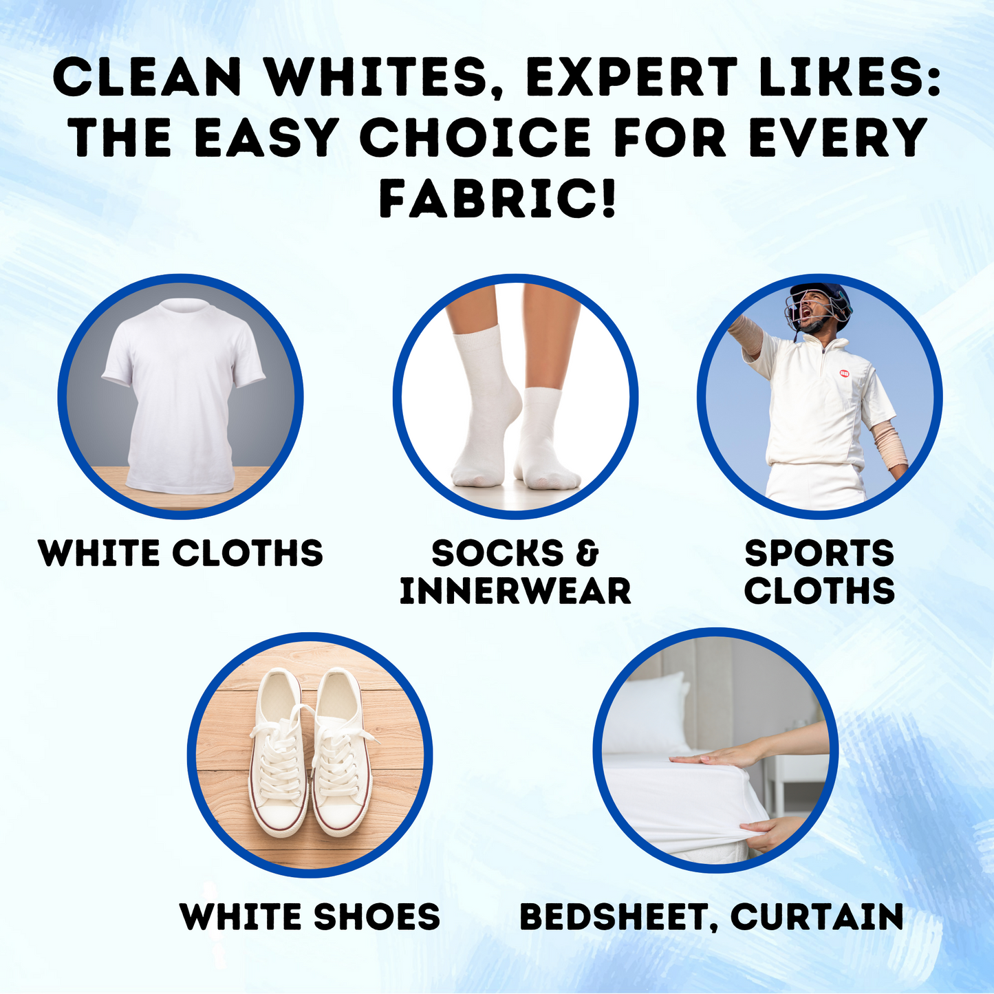 TetraClean White Cloth Cleaner & Shiner – Tough on Stains, Gentle on Fabrics 1,Ltr