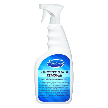 TetraClean Adhesive & Gum Remover – Fast-Acting Spray for Gum, Stickers, Glue & Sticky Residues | Safe, Eco-Friendly & Low Odor Formula-500ml