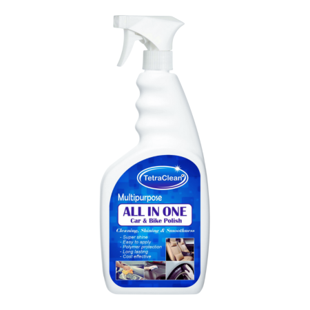 TetraClean All-in-One Car & Bike Polish – Multipurpose Dashboard, Tire & Exterior Shine (500g)