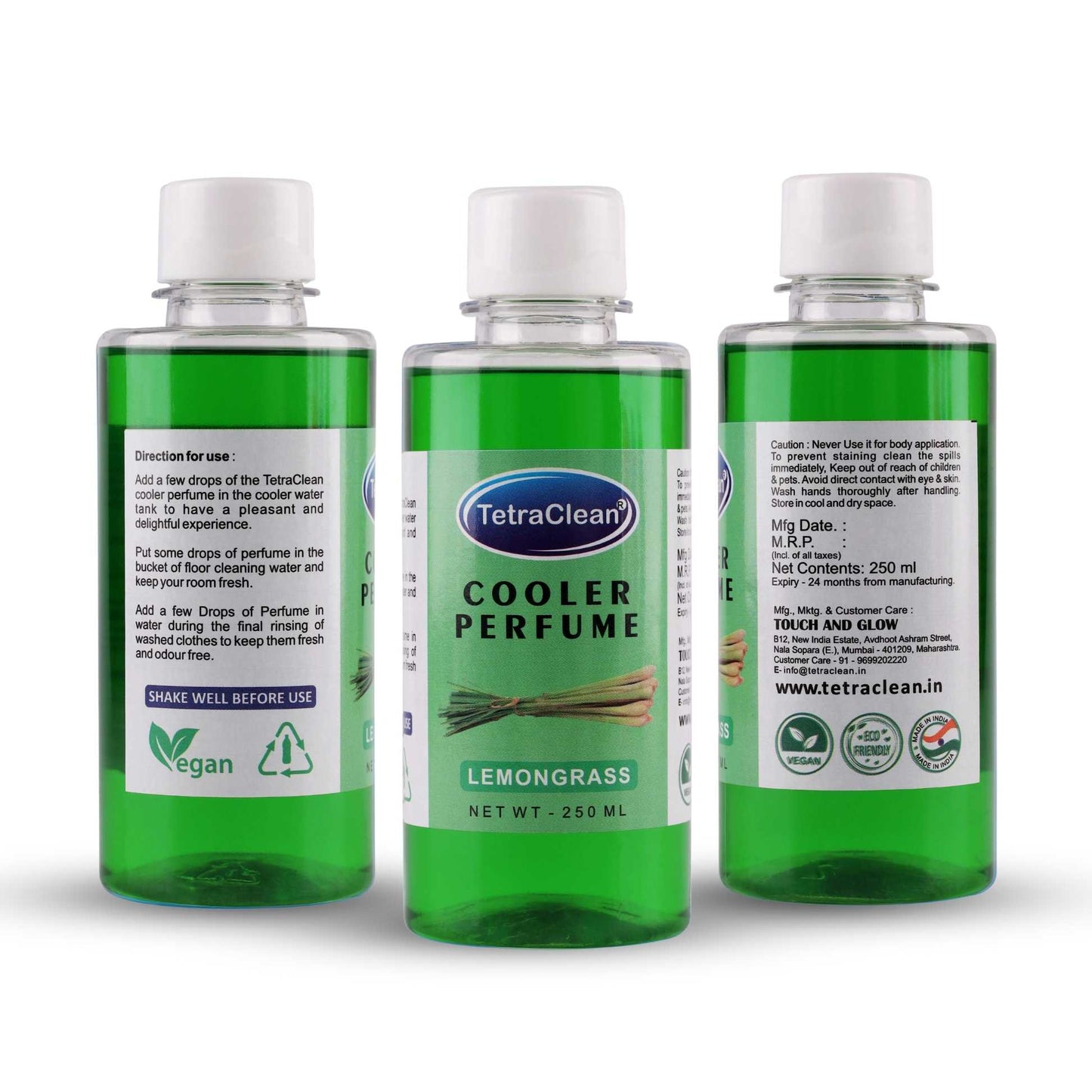 TetraClean Lemongrass Cooler Perfume - 250 ml