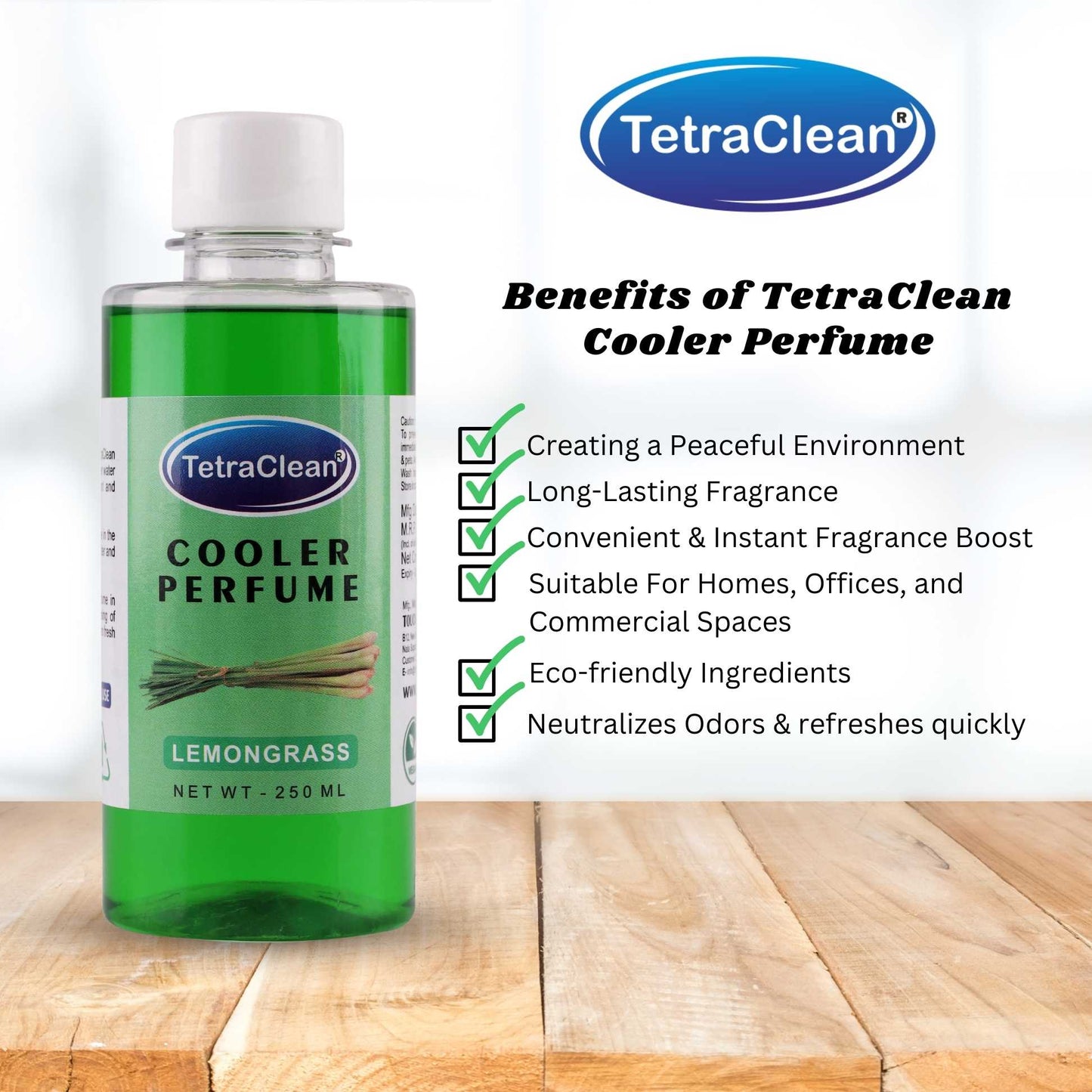 TetraClean Lemongrass Cooler Perfume - 250 ml