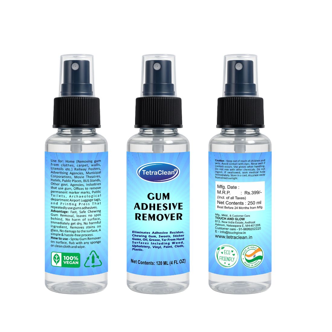 TetraClean Gum & Adhesive Remover – (120ml)