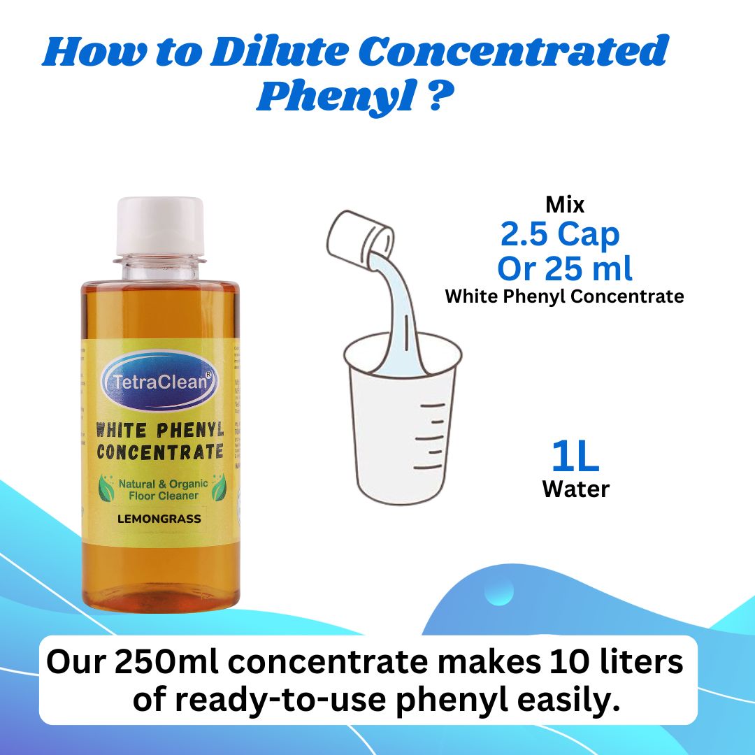 TetraClean White Phenyl Concentrate (250ml) Jasmine Fragrance