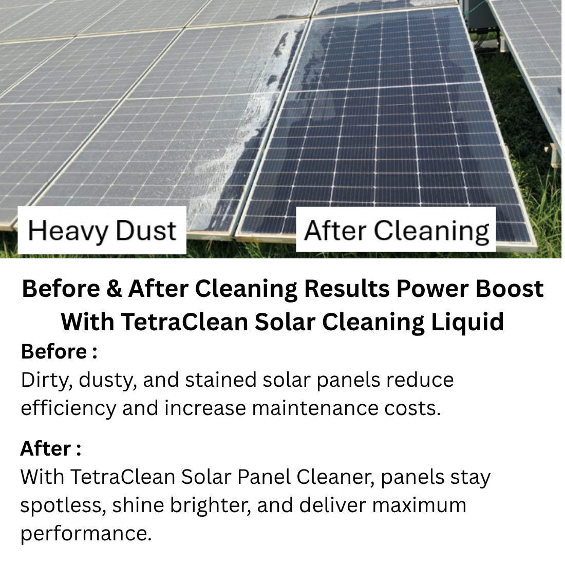 TetraClean Solar Panel Cleaner Chemical, 5L