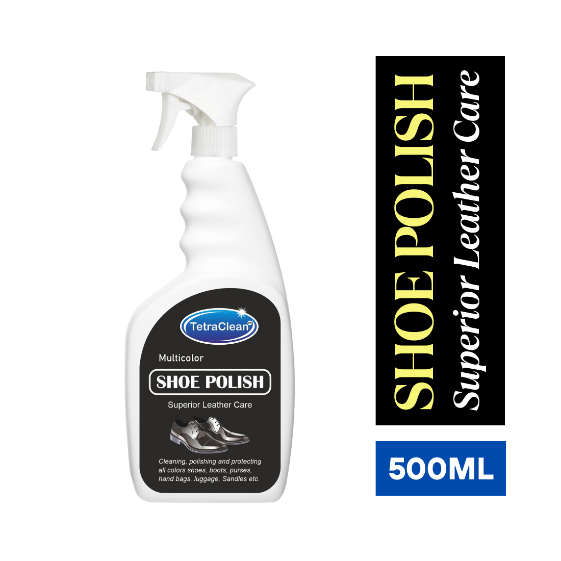TetraClean Multicolor Shoe Polish Spray – 500ml