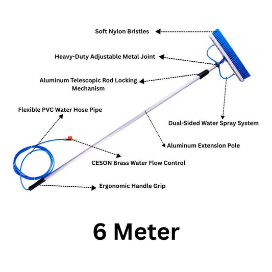 TetraClean Solar Panel Cleaning Brush 6 Meter