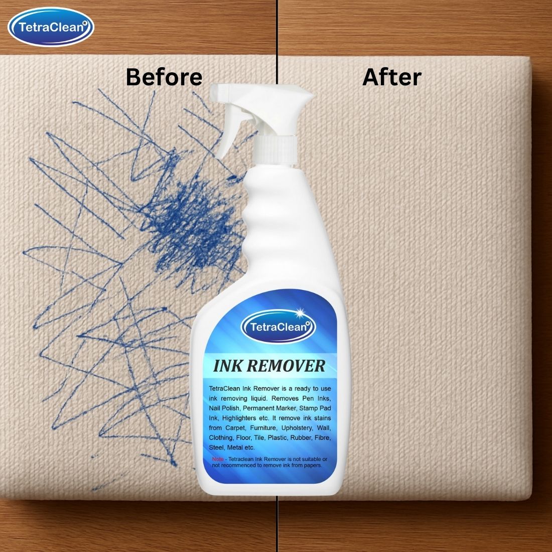 TetraClean Ink Remover Spray I Fabric Stain Remover 500g