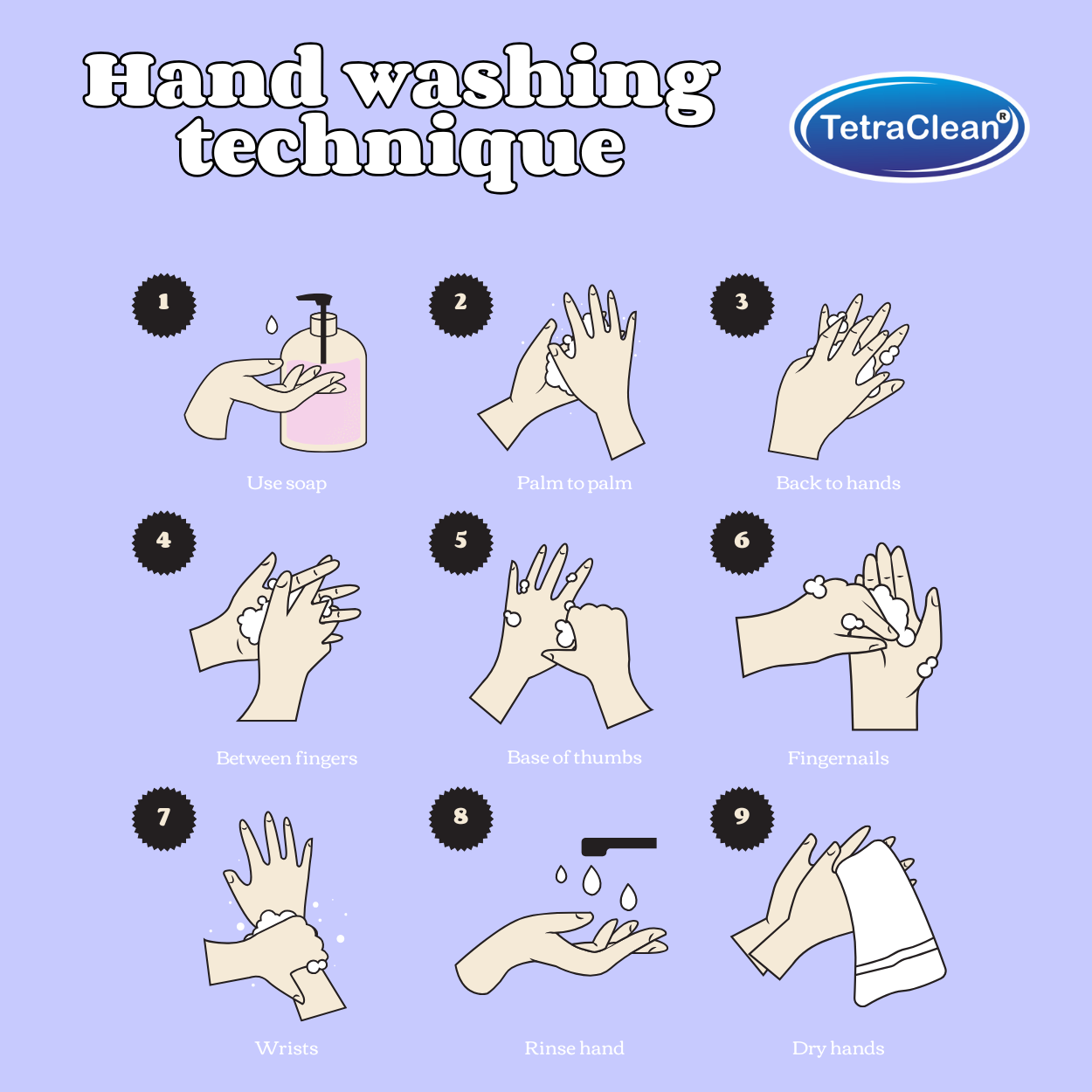 TetraClean Hand Wash Concentrate Powder Lavender - 500g