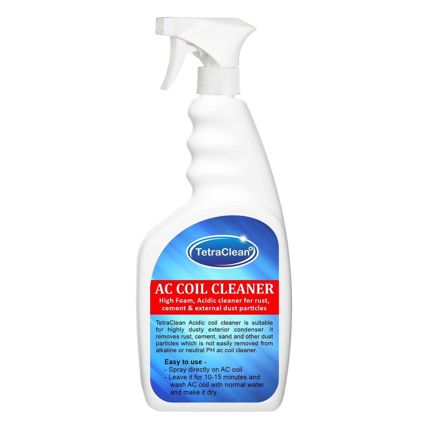 TetraClean Acidic AC Coil Cleaner I High Foam Ac Clean Red 500ml