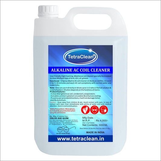 TetraClean Alkaline AC Coil Cleaner – High Foaming Solution 5L Blue