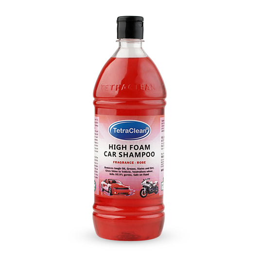 TetraClean High Foam Car Shampoo (Rose Fragrance) 1 Ltr