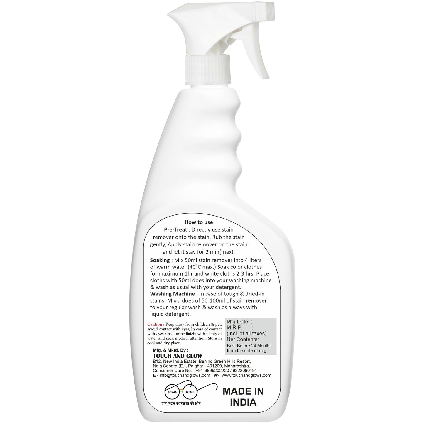 TetraClean Fabric Stain Remover – 500ml