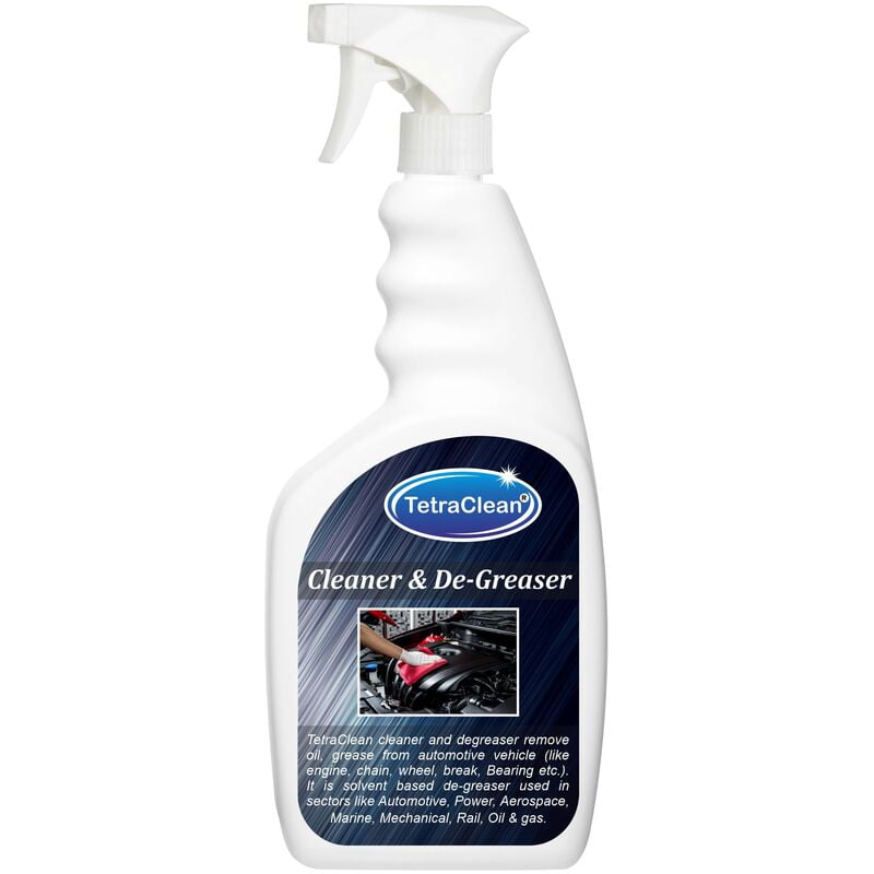 TetraClean Car Bike Cleaner & De-Greaser, Chain, engine and other part cleaner and degreaser 500ml