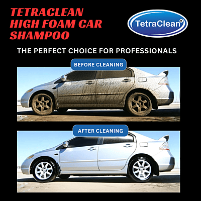 Tetraclean High Foam Car Shampoo, Car Washing Liquid (1 L)