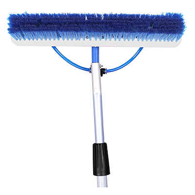 TetraClean Solar Panel Cleaning Nylon Brush with Telescopic Pole and Water System – Ultimate Cleaning Solution for Optimal Solar Performance