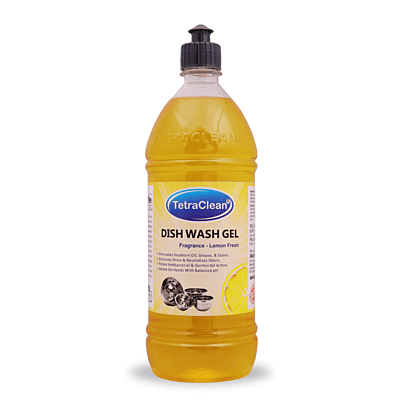 Tetraclean Dish Washing Gel with Lemon Fragrance - 1 L