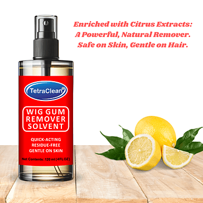 Tetraclean Hair Wig Adhesive Remover Solvent | Hair Glue Bonding Residue Remover | Removes Adhesive Hair Glue, Lace Wig, Toupees, Wig Tape, Double Sided Extension Tape / 120ML Tetraclean Hair Wig Adhesive Remover Solvent | Hair Glue Bonding Residue Remover | Removes Adhesive Hair Glue, Lace Wig, Toupees, Wig Tape, Double Sided Extension Tape / 120ML