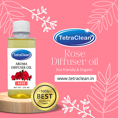 TetraClean Aroma Diffuser Oil (250ml) Lemongrass, Rose, Jasmine, Lavender, Camphor, Sandal