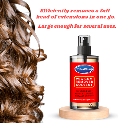 Tetraclean Hair Wig Adhesive Remover Solvent | Hair Glue Bonding Residue Remover | Removes Adhesive Hair Glue, Lace Wig, Toupees, Wig Tape, Double Sided Extension Tape / 120ML Tetraclean Hair Wig Adhesive Remover Solvent | Hair Glue Bonding Residue Remover | Removes Adhesive Hair Glue, Lace Wig, Toupees, Wig Tape, Double Sided Extension Tape / 120ML