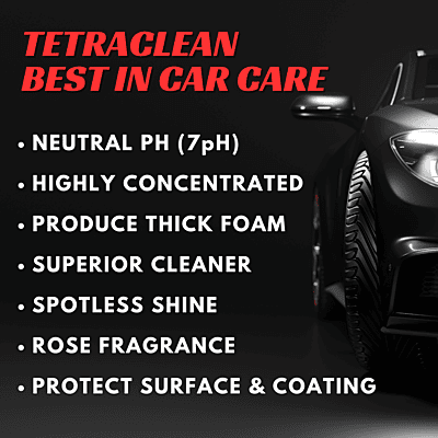 Tetraclean High Foam Car Shampoo, Car Washing Liquid (1 L)