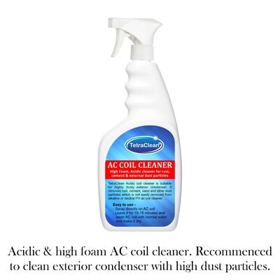 TetraClean High Foam Acidic AC Coil Cleaner for coils, condensers, evaporators Spray