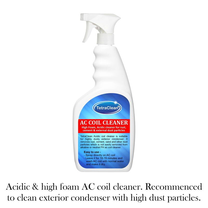 TetraClean High Foam Acidic AC Coil Cleaner for coils, condensers, evaporators Spray