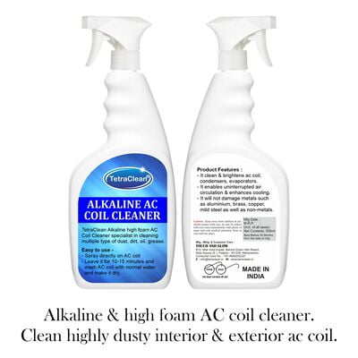 TetraClean Foaming Alkaline AC Coil Cleaner for coils, condensers, evaporators Spray