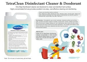 Tetraclean Disinfectant Cleaner & Deodorant Concentrate Tetraclean Disinfectant Cleaner & Deodorant Concentrate
