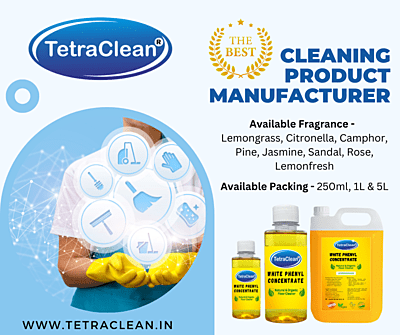 TetraClean Organic White Phenyl Concentrate With Herbal Perfume 250ml TetraClean Organic White Phenyl Concentrate With Herbal Perfume 250ml