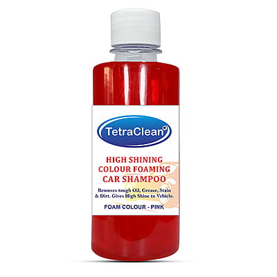 TetraClean Color Foam Car Shampoo for Machine Wash High Shining and Degreasing Color Foam Car Shampoo Removes Tough Oil, Stains, Dirt, Grease, Gives High Shine to Vehicles 500ml TetraClean Color Foam Car Shampoo for Machine Wash High Shining and Degreasing Color Foam Car Shampoo Removes Tough Oil, Stains, Dirt, Grease, Gives High Shine to Vehicles 500ml