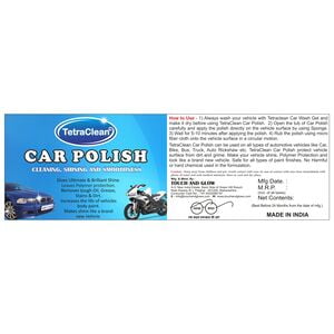 TetraClean Paste Car Polish for Exterior Body TetraClean Paste Car Polish for Exterior Body