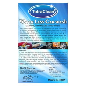 TetraClean Waterless Dry Car Wash Concentrate 5 Litres TetraClean Waterless Dry Car Wash Concentrate 5 Litres
