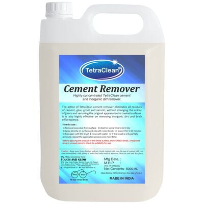 TetraClean Highly Concentrated Cement Remover and Inorganic Dirt Remover/Tile Cleaner cement Stain Remover TetraClean Highly Concentrated Cement Remover and Inorganic Dirt Remover/Tile Cleaner cement Stain Remover