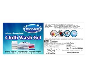 TetraClean Liquid Detergent cloth wash gel with Orange Fragrance (1L) TetraClean Liquid Detergent cloth wash gel with Orange Fragrance (1L)