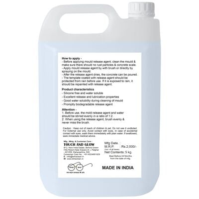 Silicone Free Concrete, Tile, blocks and construction Mould Release Agent Silicone Free Concrete, Tile, blocks and construction Mould Release Agent