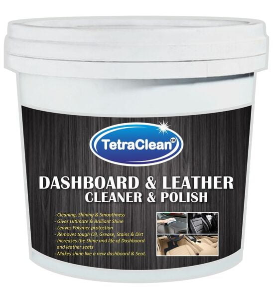 TetraClean Cream Daboard Interior Car Polish sutable for Dashboard, Leather, Metal Parts, Chrome Accent (250gm)