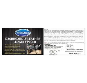 TetraClean Cream Daboard Interior Car Polish sutable for Dashboard, Leather, Metal Parts, Chrome Accent (250gm)