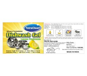 Dish Washing Gel with Lemon Fragrance - 1 L