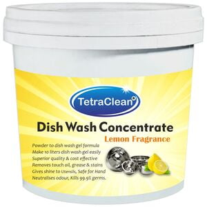 TetraClean Superior Quality Dish Wash Concentrate Powder (500gm) for Formulation of 10 L Dish Wash Gel with Lemon Fragrance
