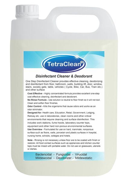 Tetraclean Disinfectant Cleaner & Deodorant Concentrate