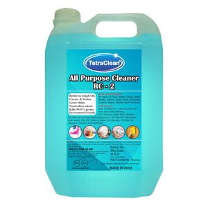 TetraClean Multi Purpose Cleaner all purpose cleaner for cleaning All types of Floor, Walls, Cloths, Baby  Bottles, Dishes, Glass Ware, Cookware,  Crystal, Glass, Kitchen and Furniture (5 L)