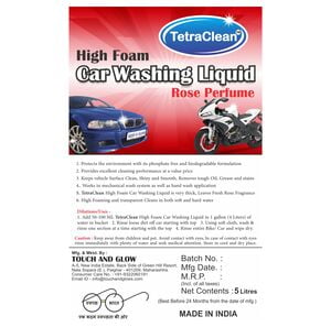 Tetraclean High Foam Car Shampoo, Car Washing Liquid (5 L)