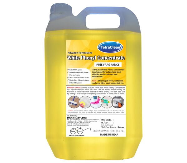 TetraClean White Phenyl Concentrate (5 litre) Avaliable in 11 Fragrance