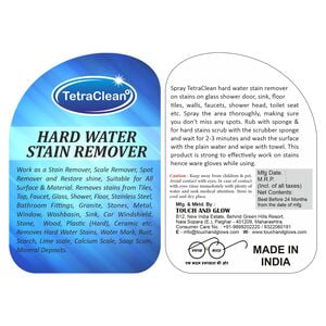 TetraClean Multipurpose Hard Water Stain Remover Stain Remover (500ml spray) TetraClean Multipurpose Hard Water Stain Remover Stain Remover (500ml spray)