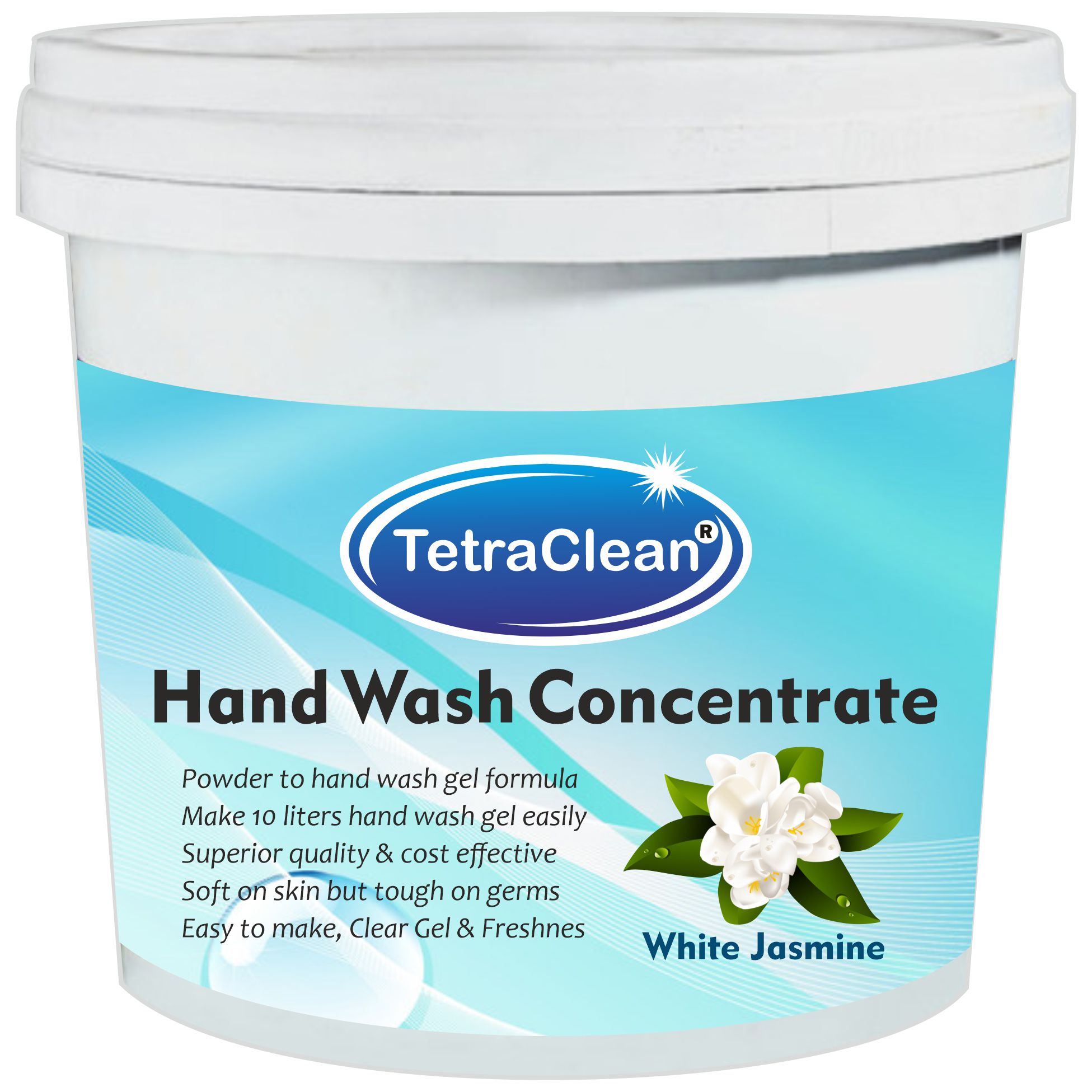 TetraClean Hand Wash Concentrate Powder - 500gm packing - with jasmine fragrance TetraClean Hand Wash Concentrate Powder - 500gm packing - with jasmine fragrance