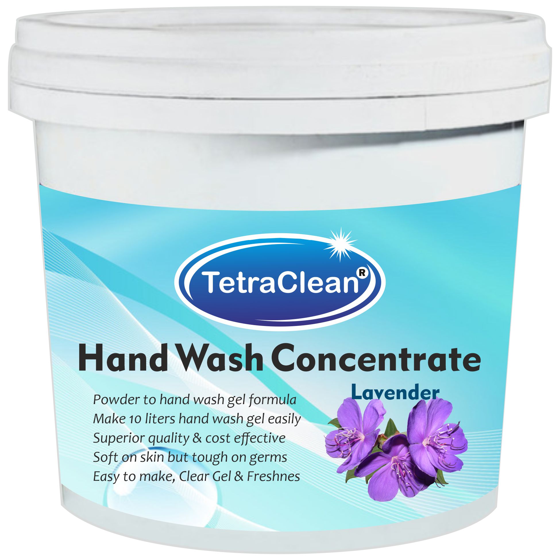 TetraClean Hand Wash Concentrate Powder - 500gm packing - with lavender fragrance