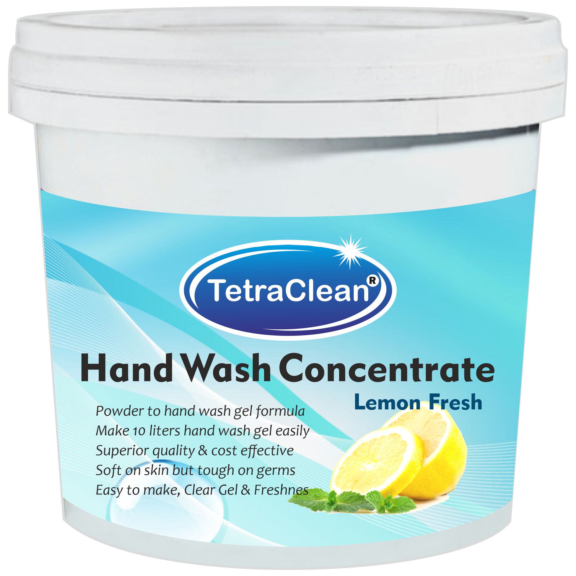 TetraClean Hand Wash Concentrate Powder - 500gm packing - with lemon fragrance