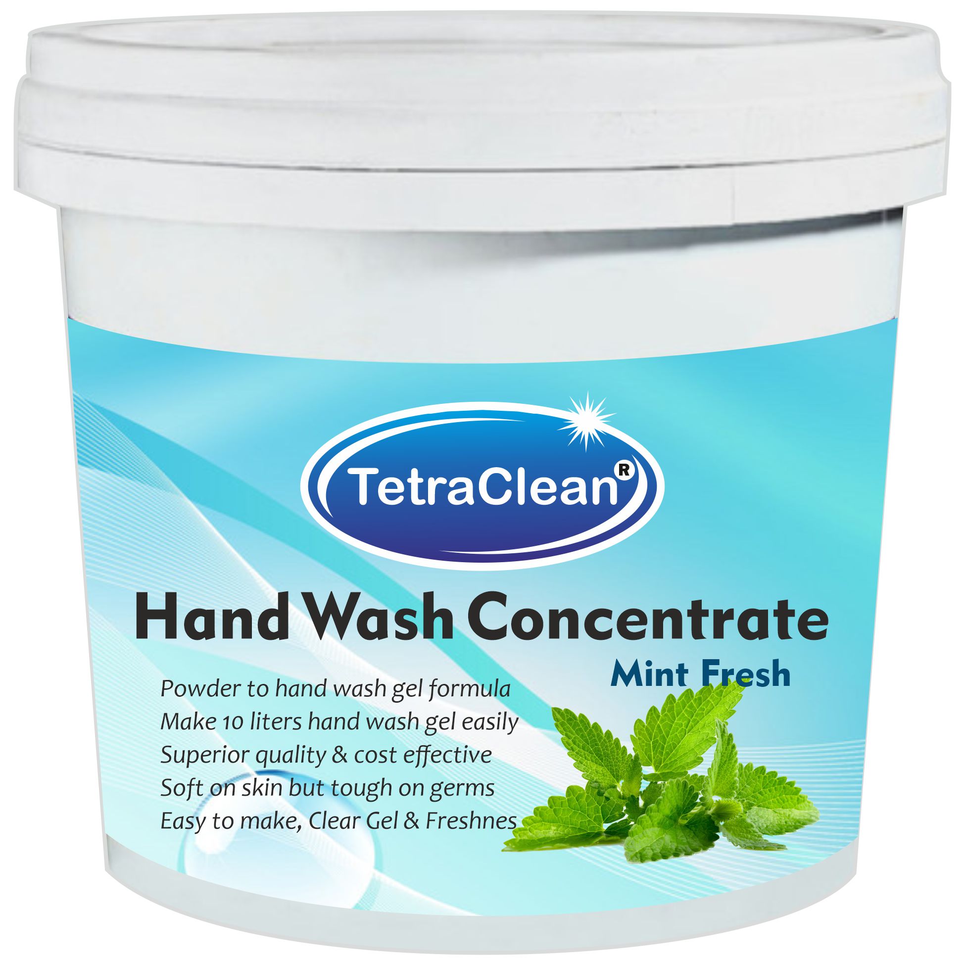 TetraClean Hand Wash Concentrate Powder - 500gm packing - with mint fragrance TetraClean Hand Wash Concentrate Powder - 500gm packing - with mint fragrance
